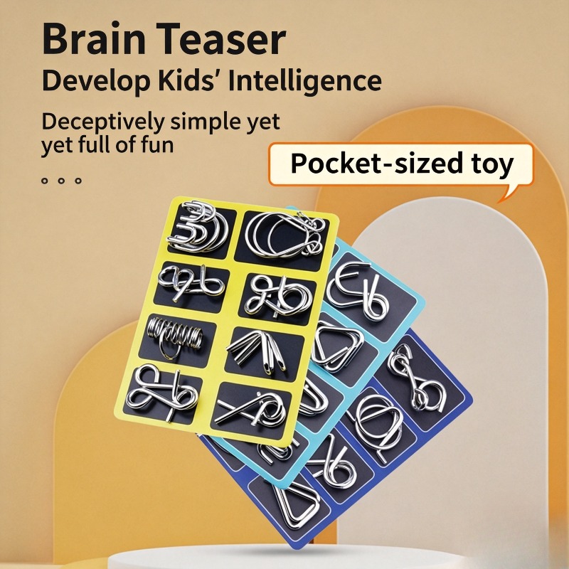 Board Game Pdf - 8 Pieces Metal Puzzle Set Classic