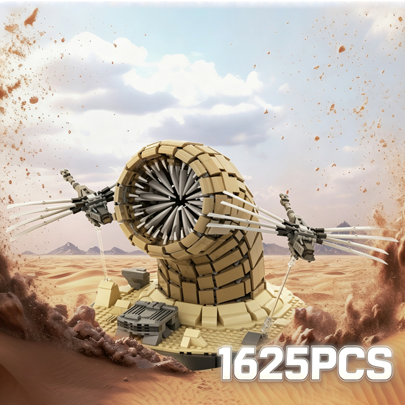 Board Game Dune - Desert Sand Worm Small Ornithopter Dune