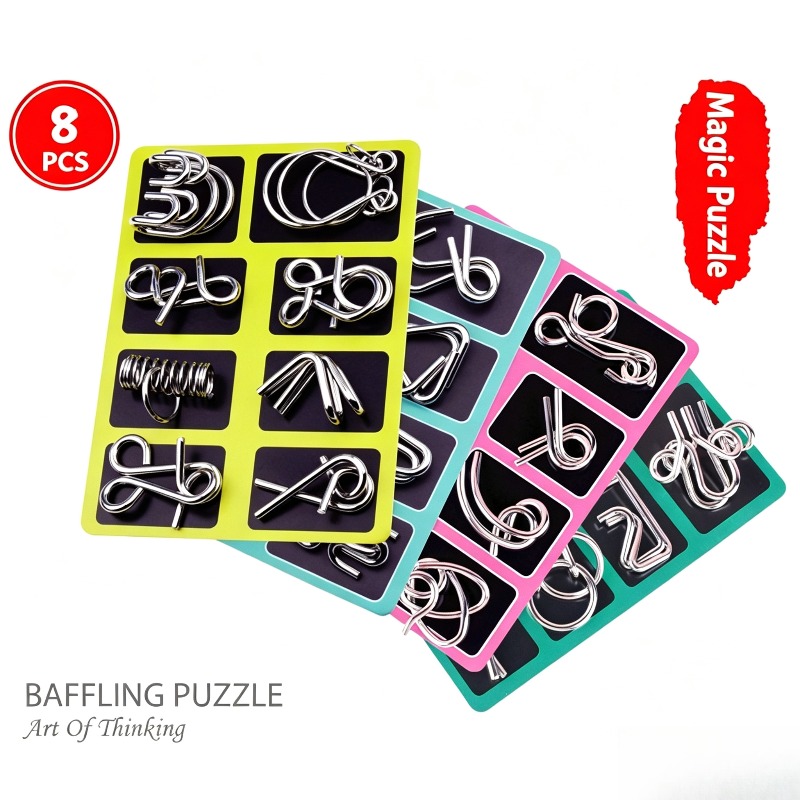 8 Pieces Metal Puzzle Set Clas - đánh giá và giá Board Game Pdf
