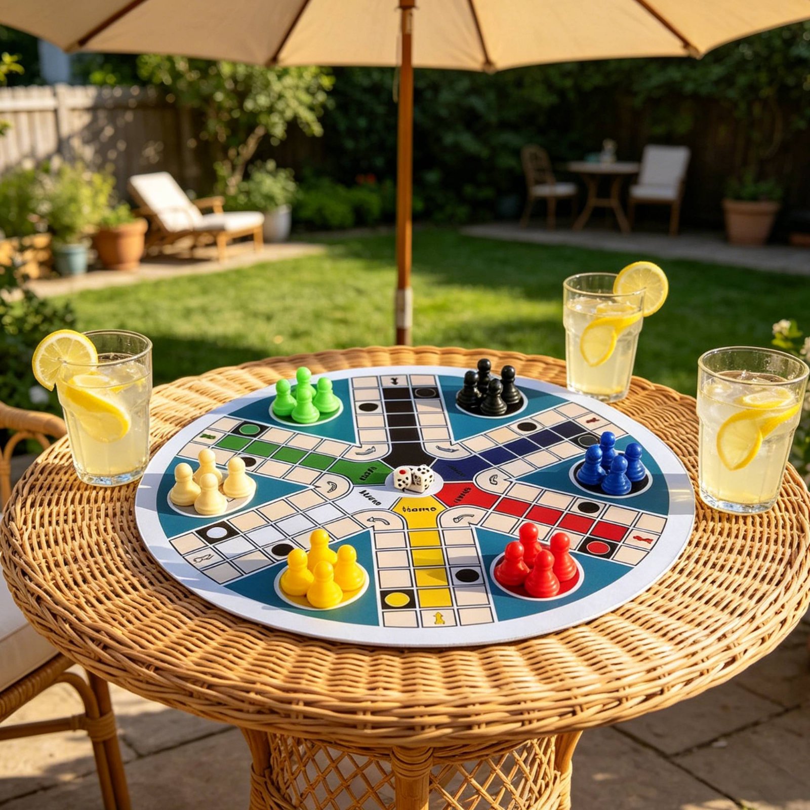 Ludo Game Set 6 Players Round  - đánh giá và giá Board Game Ludo