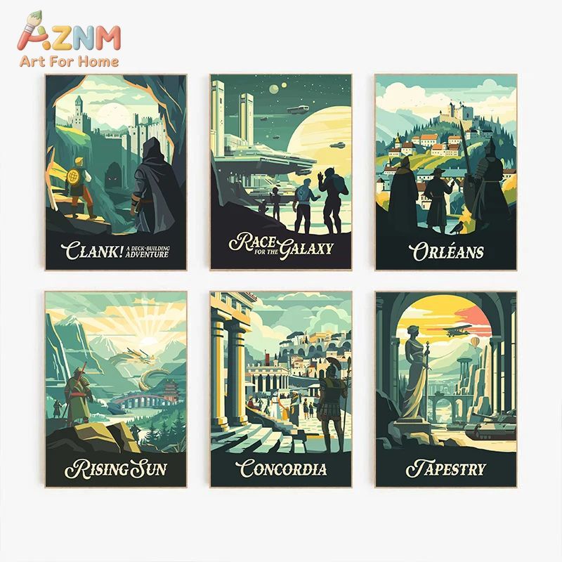 AZNM Retro Board Game Art Canv - đánh giá và giá Board Game Root