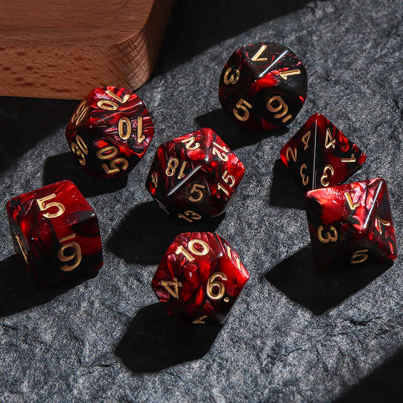 Polyhedral Dice Double-colors  - đánh giá và giá Board Game Ludo