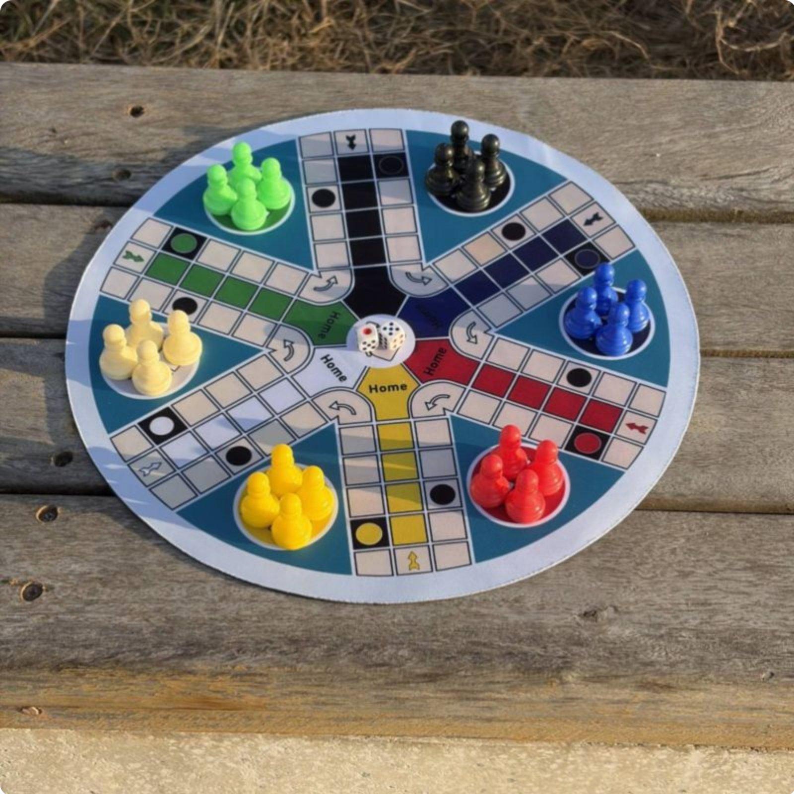Chess Game Foldable Six Player - đánh giá và giá Board Game Ludo