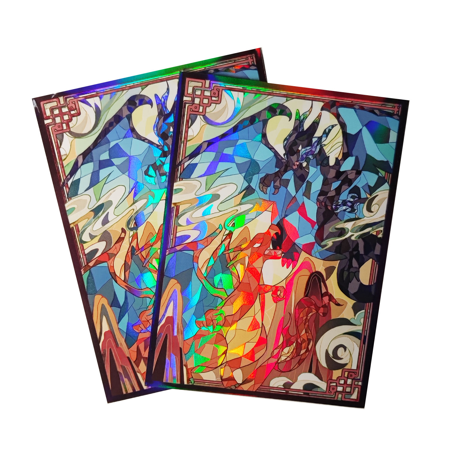 60ct Holo Card Sleeves 66x91mm - đánh giá và giá Board Game Illustrator