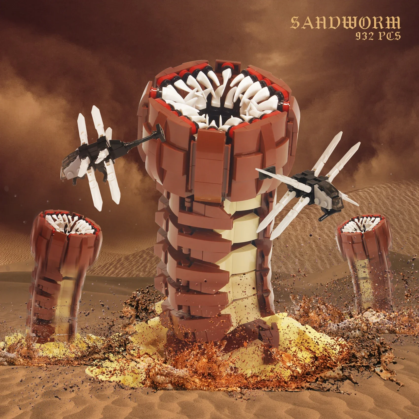 932PCS Sci-Fi Creature Model D - đánh giá và giá Board Game Dune