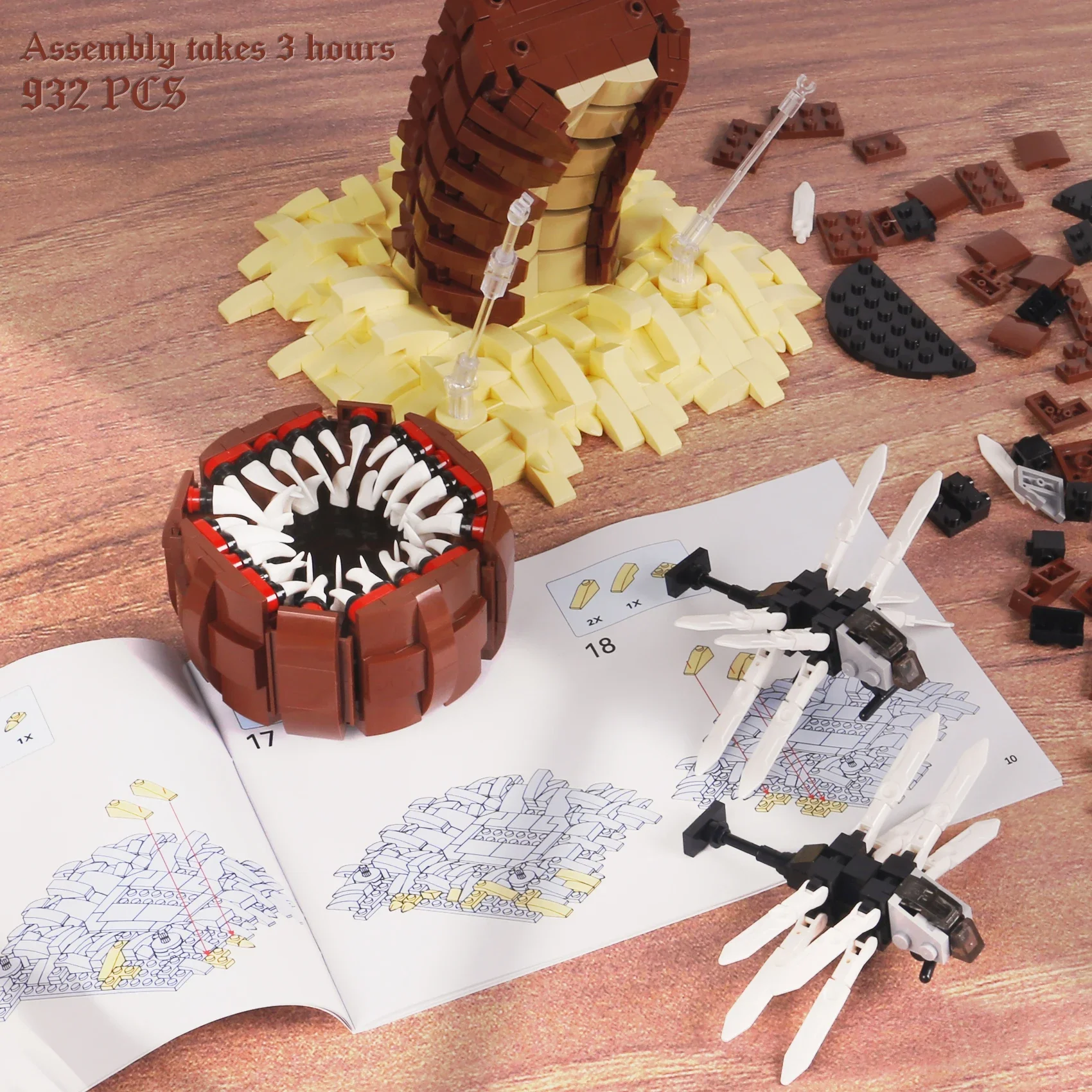 932PCS Sci-Fi Creature Model D - đánh giá và giá Board Game Dune
